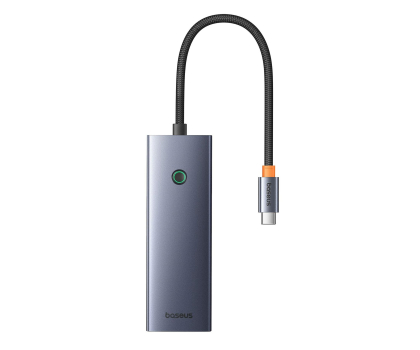 Hub USB Baseus 7w1 UltraJoy, USB-C - HDMI, VGA, 4xUSB 3.0, PD (szary)